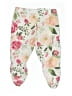 Mud Pie 100% Cotton Floral White Leggings Size 4T - photo 2