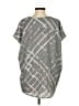 H By Halston 100% Polyester Gray Short Sleeve Blouse Size S - photo 2