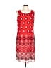 Dana Buchman 100% Polyester Argyle Red Casual Dress Size L - photo 1