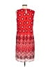 Dana Buchman 100% Polyester Argyle Red Casual Dress Size L - photo 2
