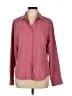 Lemon Grass 100% Polyester Burgundy Long Sleeve Blouse Size L - photo 1