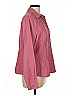 Lemon Grass 100% Polyester Burgundy Long Sleeve Blouse Size L - photo 4