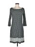 Max Studio Chevron-herringbone Gray Casual Dress Size M - photo 1