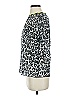 Marc Jacobs 100% Cotton Animal Print Silver Black Short Sleeve Blouse Size 0 - photo 5
