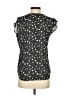 Maison d' Amelie 100% Polyester Stars Black Short Sleeve Blouse Size XS - photo 2