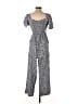 Old Navy 100% Viscose Paisley Gray Jumpsuit Size XS - photo 2