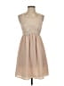 Bluejuice 100% Polyester Solid Pink Tan Cocktail Dress Size S - photo 1