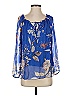 Lola Blue 3/4 Sleeve Blouse Size S - photo 1