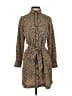 Ann Taylor 100% Polyester Animal Print Brown Casual Dress Size XS - photo 1
