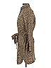 Ann Taylor 100% Polyester Animal Print Brown Casual Dress Size XS - photo 5