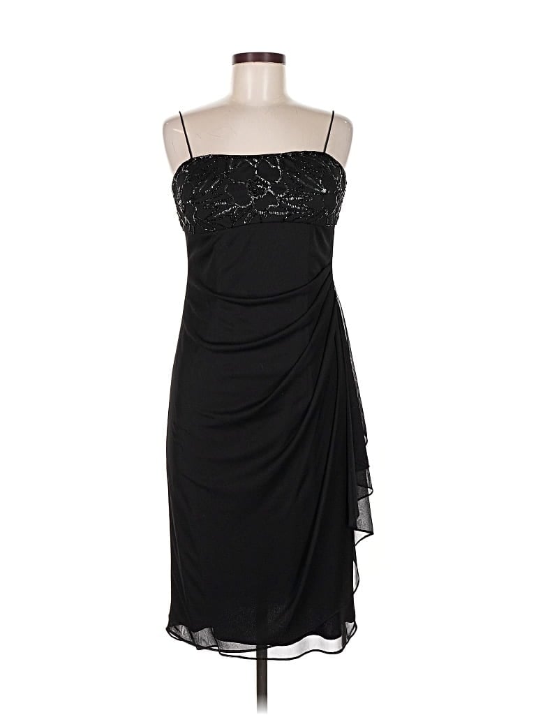 Pre-owned Marina Cocktail Dress In Black
