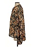 Free People Animal Print Brown Long Sleeve Blouse Size S - photo 5