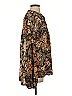 Free People Animal Print Brown Long Sleeve Blouse Size S - photo 4