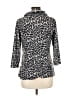 Isabella Rodriguez Animal Print Silver 3/4 Sleeve Blouse Size L - photo 2