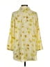 CAbi 100% Polyester Floral Yellow 3/4 Sleeve Blouse Size S - photo 2
