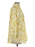 CAbi 100% Polyester Floral Yellow 3/4 Sleeve Blouse Size S - photo 4