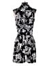 White House Black Market Graphic Black Romper Size 2 - photo 2