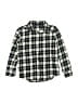 Janie and Jack 100% Cotton Plaid Black Long Sleeve Button-Down Shirt Size 5 - photo 1