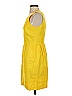 J.Crew 100% Polyester Solid Yellow Casual Dress Size 4 - photo 5
