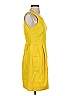 J.Crew 100% Polyester Solid Yellow Casual Dress Size 4 - photo 4