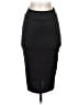 Made By Johnny Solid Black Casual Skirt Size S - photo 1