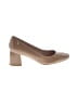 EQ:IQ 100% Leather Tan Heels Size 8 - photo 1