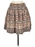 Joie 100% Silk Print Brown Silk Skirt Size S - photo 1