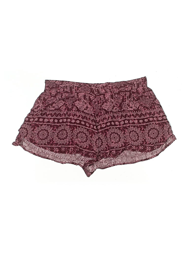 Pre-owned Harmony + Havoc Shorts In Burgundy
