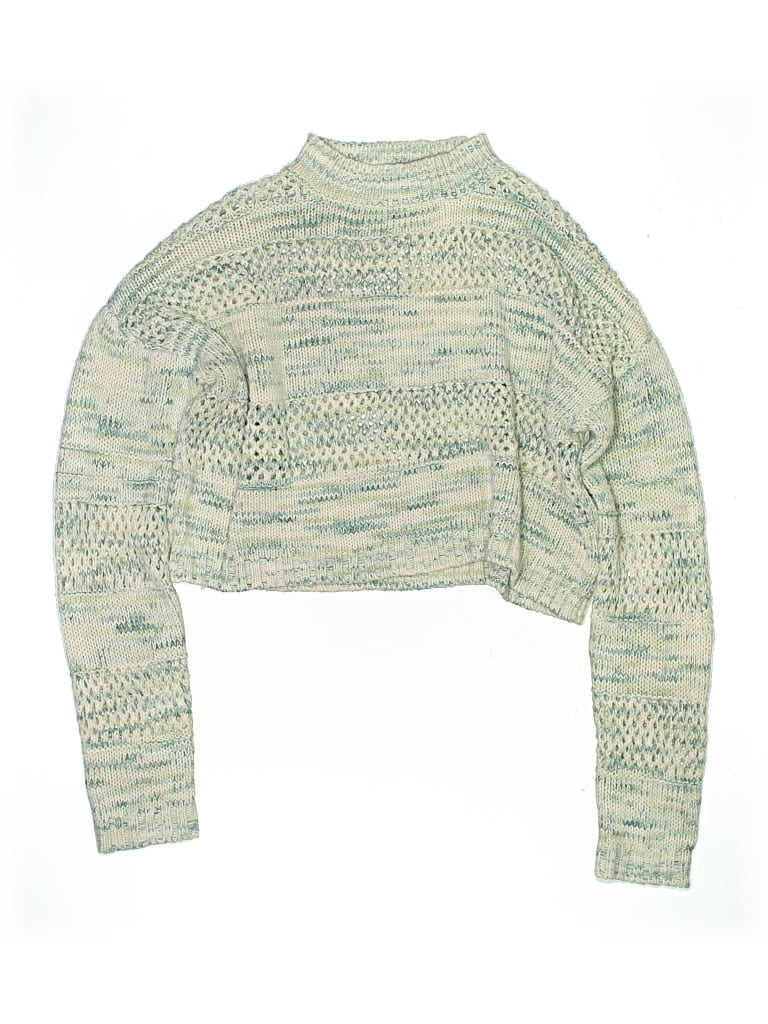 Pre-owned True Craft Kids' Turtleneck Sweater In Green