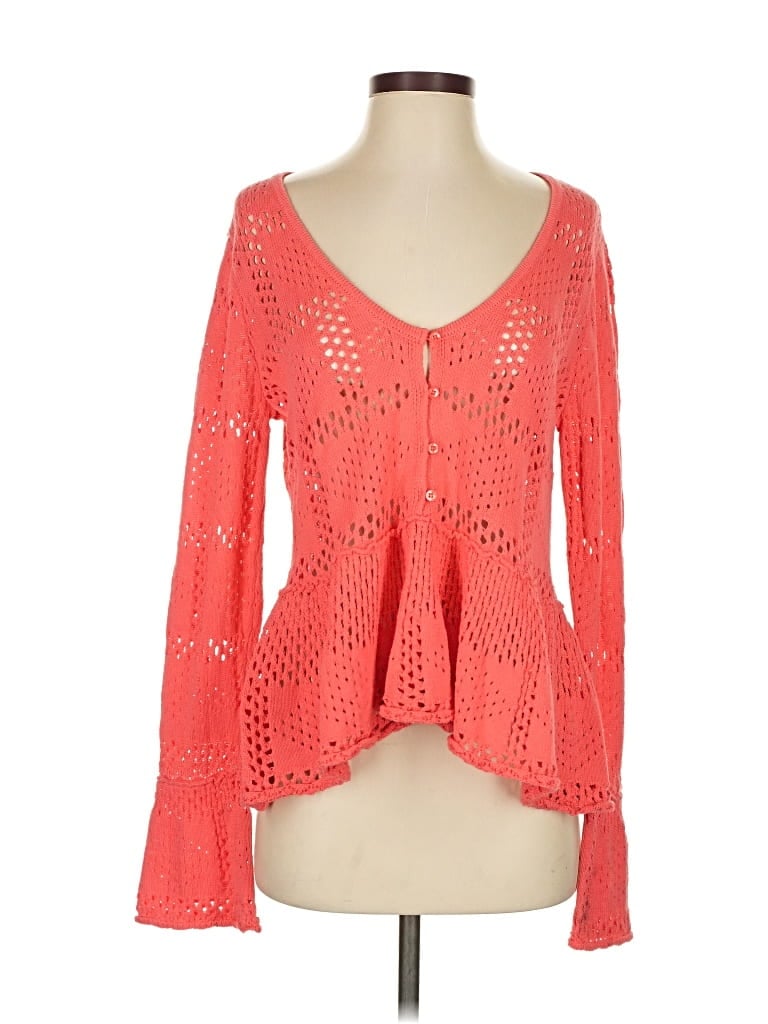 Pilcro Cardigan Sweater In Pink