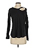 LNA 100% Cotton Black Long Sleeve Top Size S - photo 1
