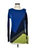 Halston Heritage Color Block Blue Pullover Sweater Size XS - photo 1