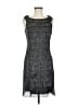Connected Apparel Tweed Gray Cocktail Dress Size 6 - photo 1