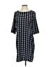 Gap 100% Polyester Print Blue Casual Dress Size S - photo 1
