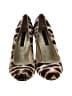 Claudia Ciuti Animal Print Brown Tan Heels Size 6 - photo 2
