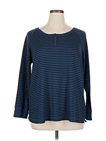 Cacique Long Sleeve Henley (view 1)