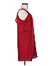 Aqua 100% Polyester Solid Red Casual Dress Size S - photo 4
