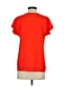 Diane von Furstenberg 100% Polyester Orange Short Sleeve Top Size S - photo 2