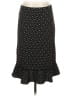 Ann Taylor LOFT 100% Polyester Polka Dots Black Formal Skirt Size S - photo 1