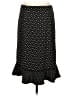 Ann Taylor LOFT 100% Polyester Polka Dots Black Formal Skirt Size S - photo 2