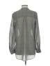 Theory Plaid Gray Long Sleeve Blouse Size P (petite) - photo 2