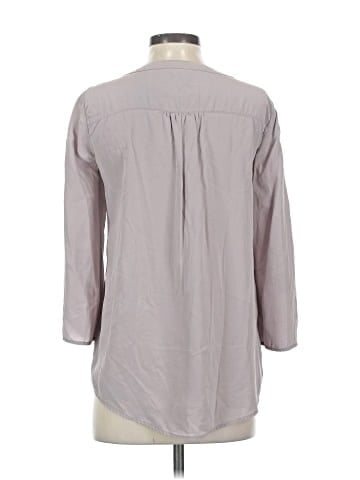 BCBGMAXAZRIA 3/4 Sleeve Silk Top (view 2)