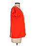 Diane von Furstenberg 100% Polyester Orange Short Sleeve Top Size S - photo 4