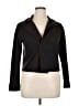 Joan Vass Chevron-herringbone Black Blazer Size 14 (3) - photo 1