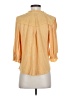 Democracy Yellow 3/4 Sleeve Button-Down Shirt Size S - photo 2