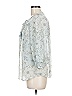 Lovestitch 100% Polyester Silver 3/4 Sleeve Blouse Size M - photo 5