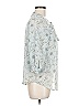 Lovestitch 100% Polyester Silver 3/4 Sleeve Blouse Size M - photo 4