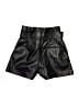 Zara 100% Polyester Metallic Black Shorts Size XS - photo 2