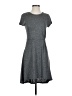 Halogen Solid Gray Casual Dress Size XS - photo 1