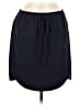 J.Crew 100% Polyester Solid Black Blue Casual Skirt Size 6 - photo 1
